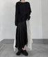 Ripple-fabric Long Sleeve T-shirt